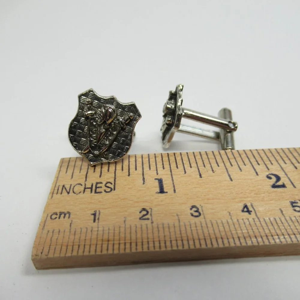 Vintage Shield Cuff Links